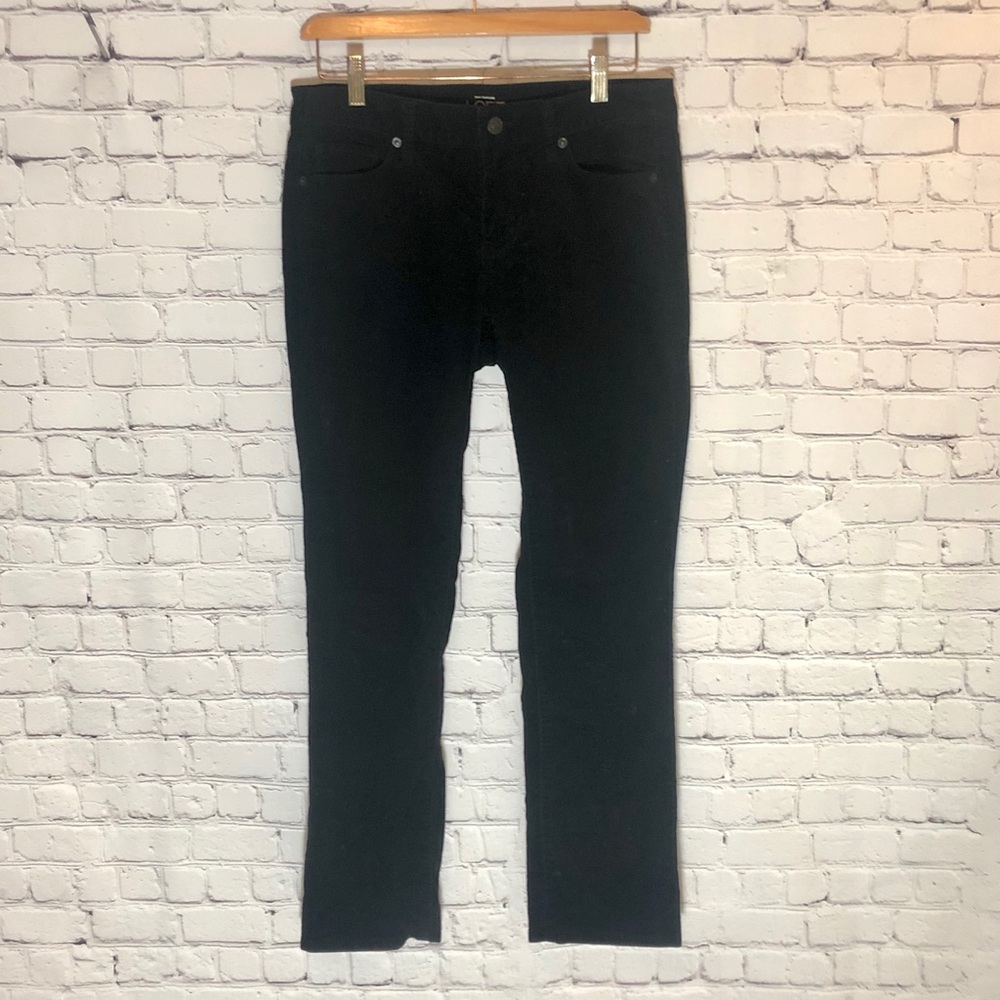 Ann Taylor LOFT modern straight corduroys black